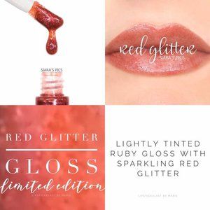 NEW, Unopened, LipSense Red Glitter Gloss